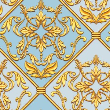 Seamless baroque pattern Stock-Illustration
