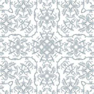 Seamless baroque pattern Stock Illustration