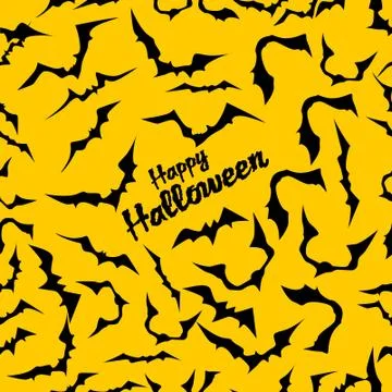 Seamless bat background Stock Illustration