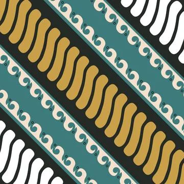 Seamless batik pattern motif indonesia design fashion Stock Illustration