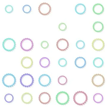 Seamless beaded bracelets pattern on white Stock Illustration