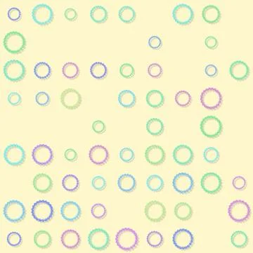 Seamless beaded bracelets pattern on yellow Stock Illustration