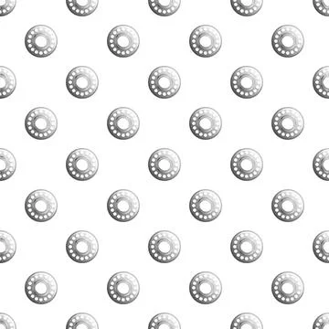Seamless bearing pattern creating industrial mechanical background イラスト素材