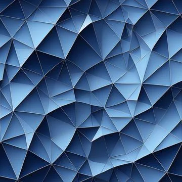 Seamless beautiful 3d random pattern shapes in purple blue black background Illustrazione stock