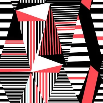 Seamless beautiful geometric pattern Stock Illustration