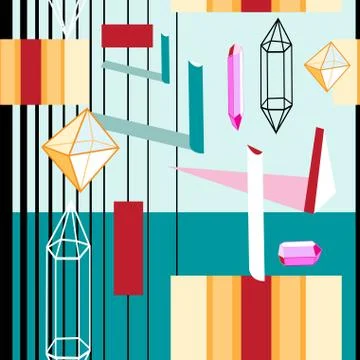 Seamless beautiful geometric pattern Stock Illustration