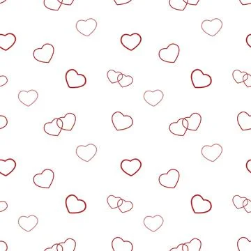 A seamless beautiful heart pattern. Valentines Day. Love. Wedding Stock Illustration