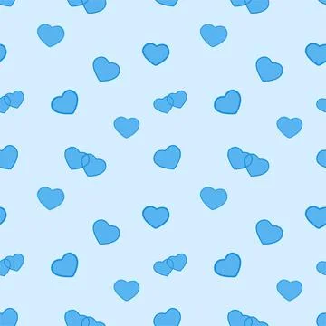 A seamless beautiful heart pattern. Valentines Day. Love. Wedding Stock Illustration