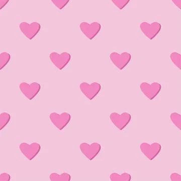 A seamless beautiful heart pattern. Valentines Day. Love. Wedding Stock Illustration