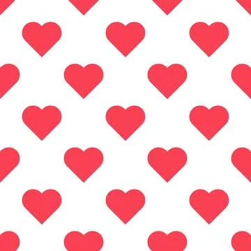 A seamless beautiful heart pattern. Valentines Day. Love. Wedding Stock Illustration
