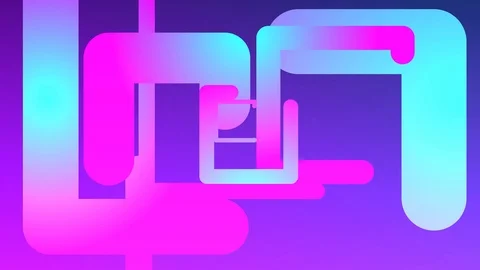 Seamless Beautiful Round Rectangular Gradient Background 스톡 동영상 124231991