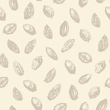 Seamless beauty pattern with cocoa beans イラスト素材