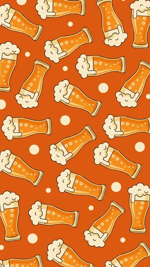 Seamless Beer Glass Pattern Background for Celebration and Festival Theme Video stock 331729732