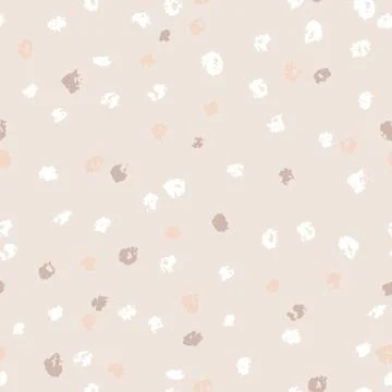 Seamless beige ink dots pattern. Vector grunge background. Vector illustration 스톡 일러스트