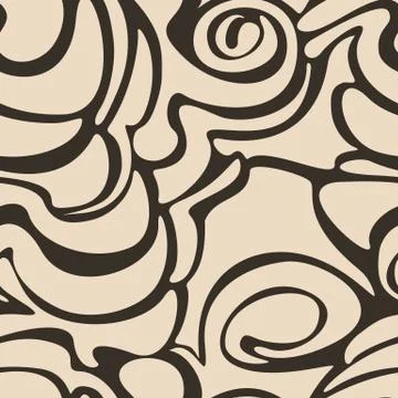 Seamless beige pattern for decoration of fabric or wrapping paper. Stock Illustration