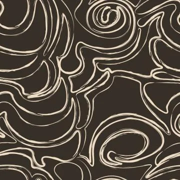 Seamless beige pattern for decoration of fabric or wrapping paper. Stock Illustration