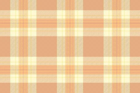 This seamless beige plaid pattern features a soft, classic tartan design with Stock Illustration