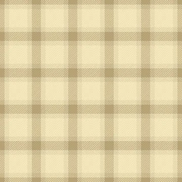 Seamless beige tartan pattern, vector illustration featuring a classic fabric Stockillustratie