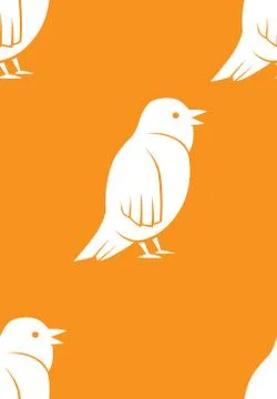 Seamless bird pattern Stock-Illustration