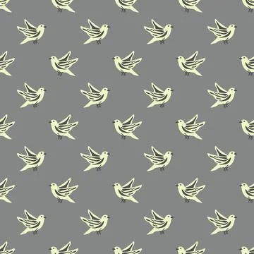 Seamless birds pattern Illustrazione stock