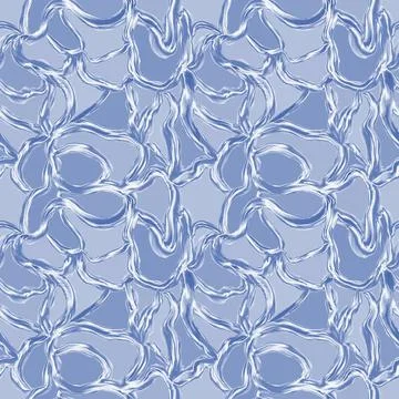 Seamless bizarre pattern of intertwined curving stripes. Abstract background Illustrazione stock