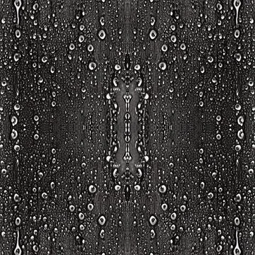 Seamless black and white background with water droplets. Drops on the wall in Stock Illustration