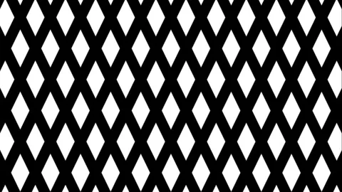 Seamless black and white geometric diamond pattern in continuous horizontal Stock Footage 346327532