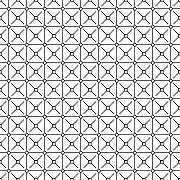 Seamless black and white pattern Stock Illustration