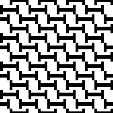 Seamless black and white pattern Stock Illustration