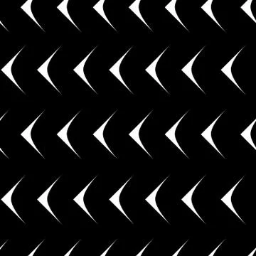 Seamless black and white pattern with modern geometric decoration. Decoration Stock Illustration