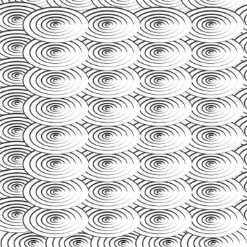 Seamless black and white pattern with abstract circles vector Stock Illustration