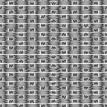 Seamless black and white pattern with rug mat. Stock Illustration