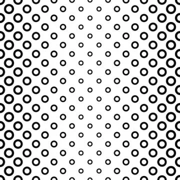Seamless black and white ring pattern Stock Illustration