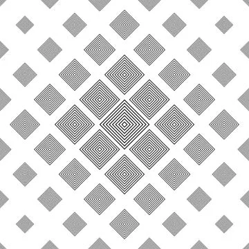 Seamless black and white square pattern design 库存插图