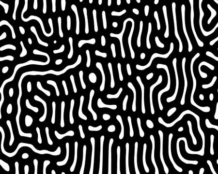 Seamless black and white texture pattern for decor and textile fabric printing.  Stock Illustration