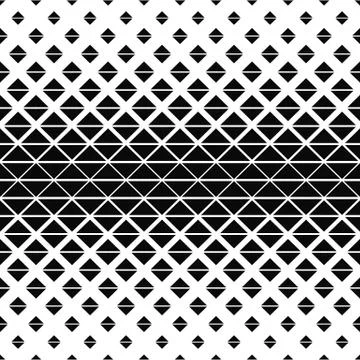Seamless black and white triangle pattern Stock Illustration