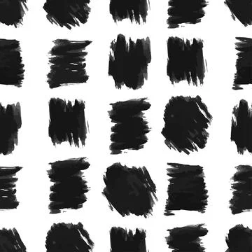 Seamless black brush strokes Stock-Illustration