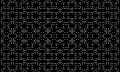 Seamless black damask pattern background for luxury vintage wallpaper texture Stock Illustration