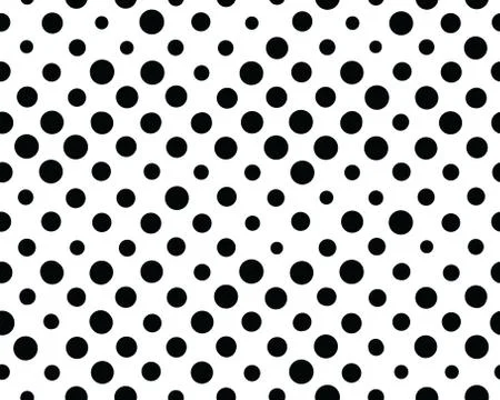 Seamless with black dots Stock Illustration