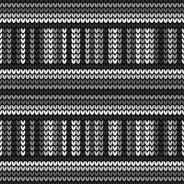 Seamless black knitting Stock Illustration