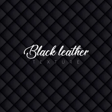 Seamless black leather texture with rectangular tiles. Stock Illustration