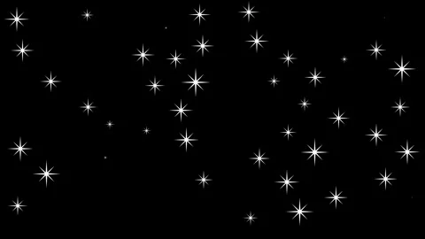 Seamless Black Night Sky With White Twinkling Stars. Stock Footage 332602274