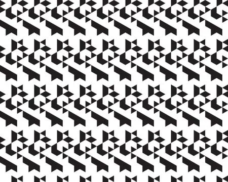 Seamless   black  patterns Stock Illustration