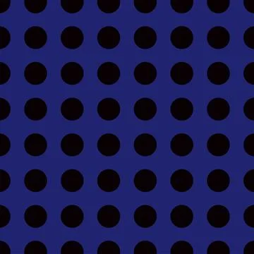 Seamless black polkadot pattern Vector Stock Illustration