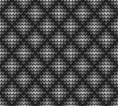 Seamless black rhombus pattern Stock Illustration