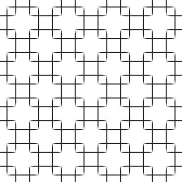Seamless black Squares Pattern on white background. beautiful vector illust.. Stock Illustration