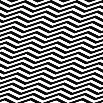 Seamless black white chevron pattern Ilustração Stock