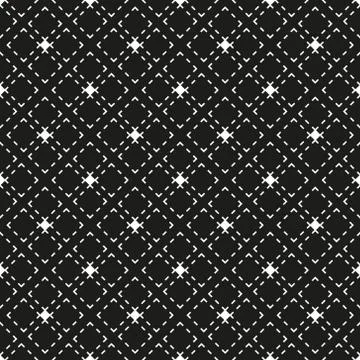 Seamless black - white geometric pattern Stock Illustration