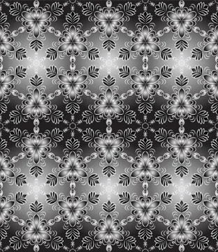 Seamless black white Stock Illustration