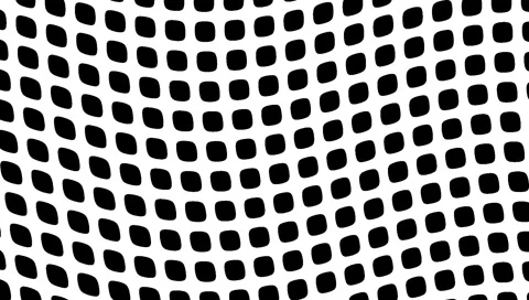 Seamless black, white pattern with distorted oval dots in looping zigzag Stock Footage 310260648